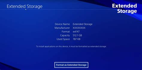 ps4 extended storage format.